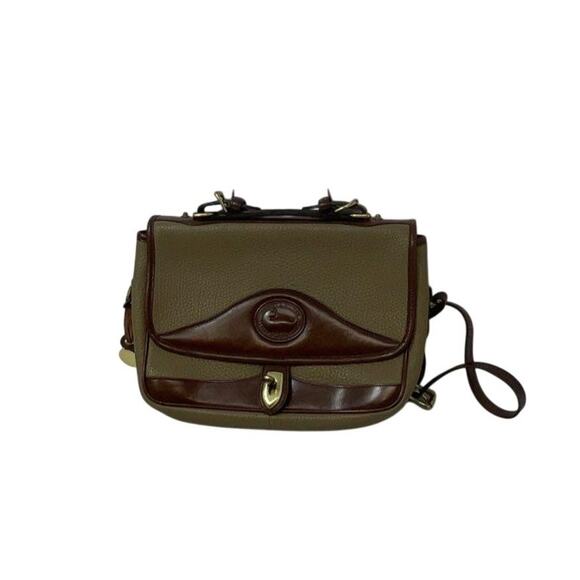 Vintage Dooney & Bourke AWL Leather Crossbody Satchel - Picture 1 of 6